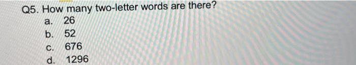 How Many Two Letter Words Are There