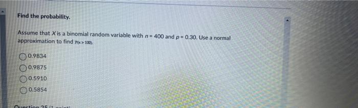 Solved Assume that X is a binomial random variable with | Chegg.com