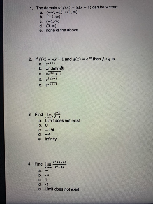 Solved 1 The Domain Of F X In X 1 Can Be Written Chegg Com