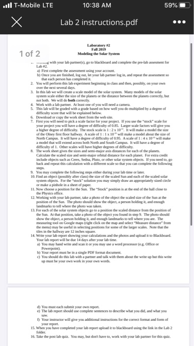Solved Laboratory 2 Modeling The Solar System I Am Makin