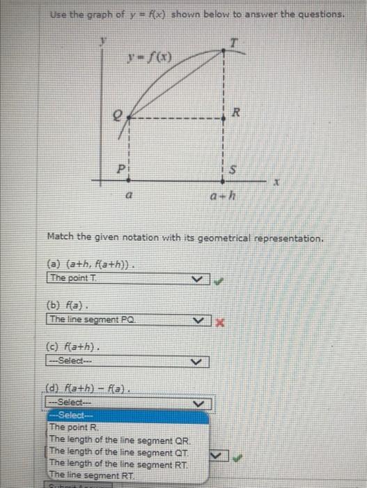 Solved Use the graph of y = f(x) shown below to answer the | Chegg.com