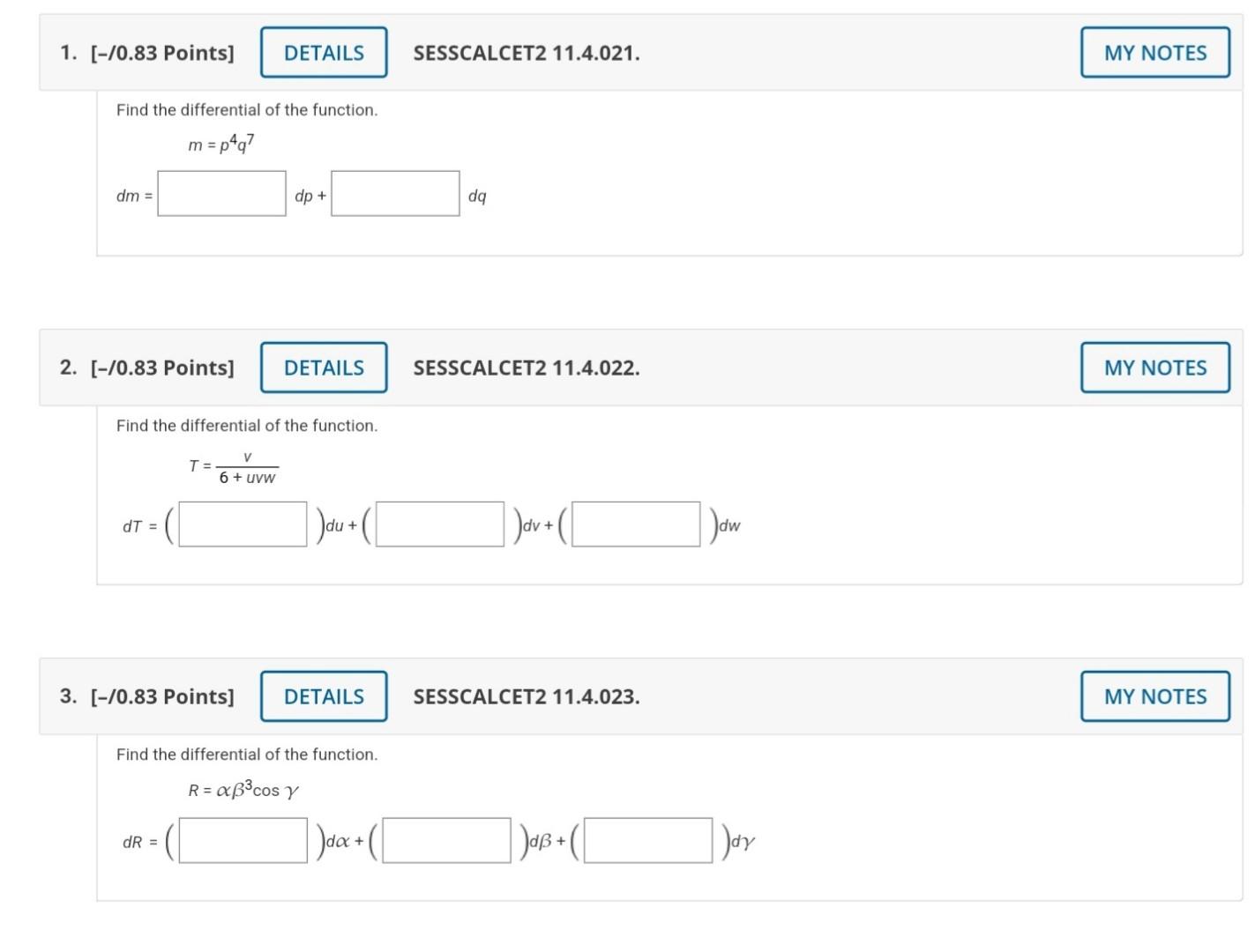 Solved find the differential of the function chegg