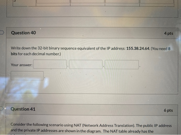 Solved Question 40 4 pts Write down the 32-bit binary | Chegg.com