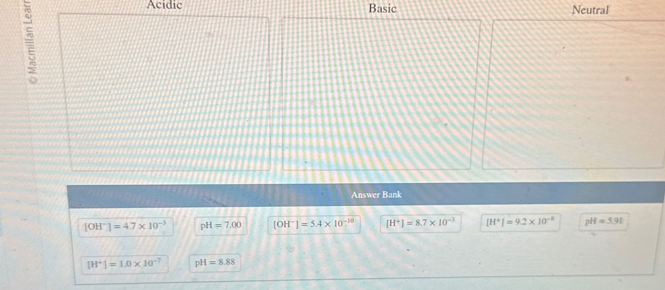 Solved AcidicBasicNeutralAnswer | Chegg.com