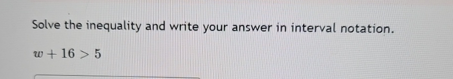 Solved Solve the inequality and write your answer in | Chegg.com