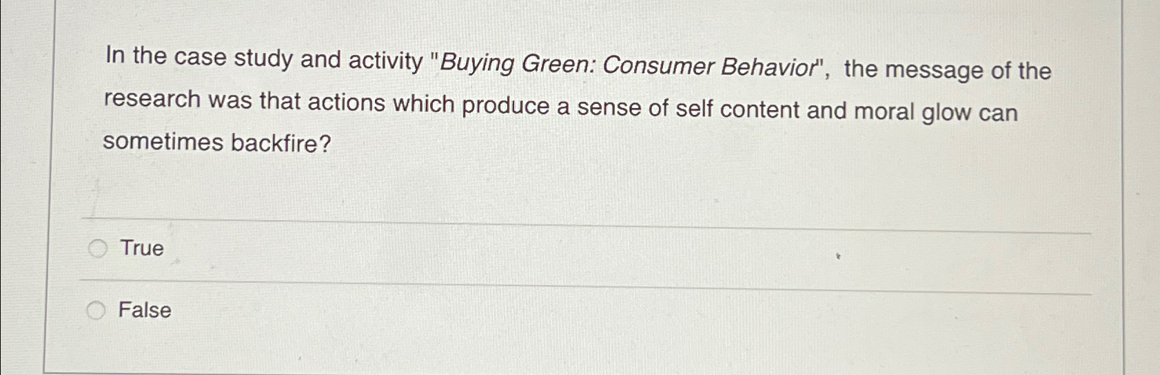 buying green consumer behavior case study solution