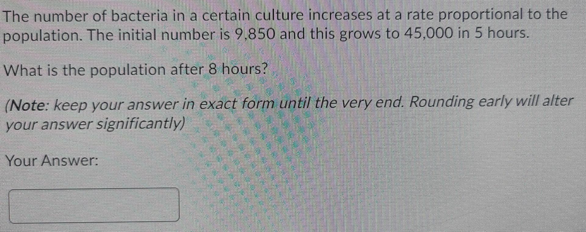 Solved The number of bacteria in a certain culture increases | Chegg.com