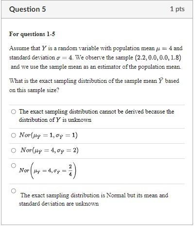 Solved What is the estimate of the population mean based on | Chegg.com