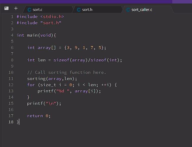 Solved Program to Sort an Array elements necessary, but mate | Chegg.com