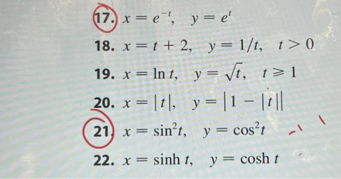 Solved (a) Eliminate The Parameter To Find A Cartesian | Chegg.com