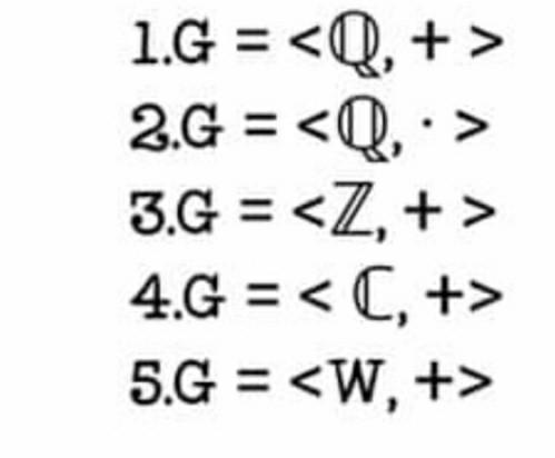 Solved Tell whether the set G is a group. Show solution if | Chegg.com