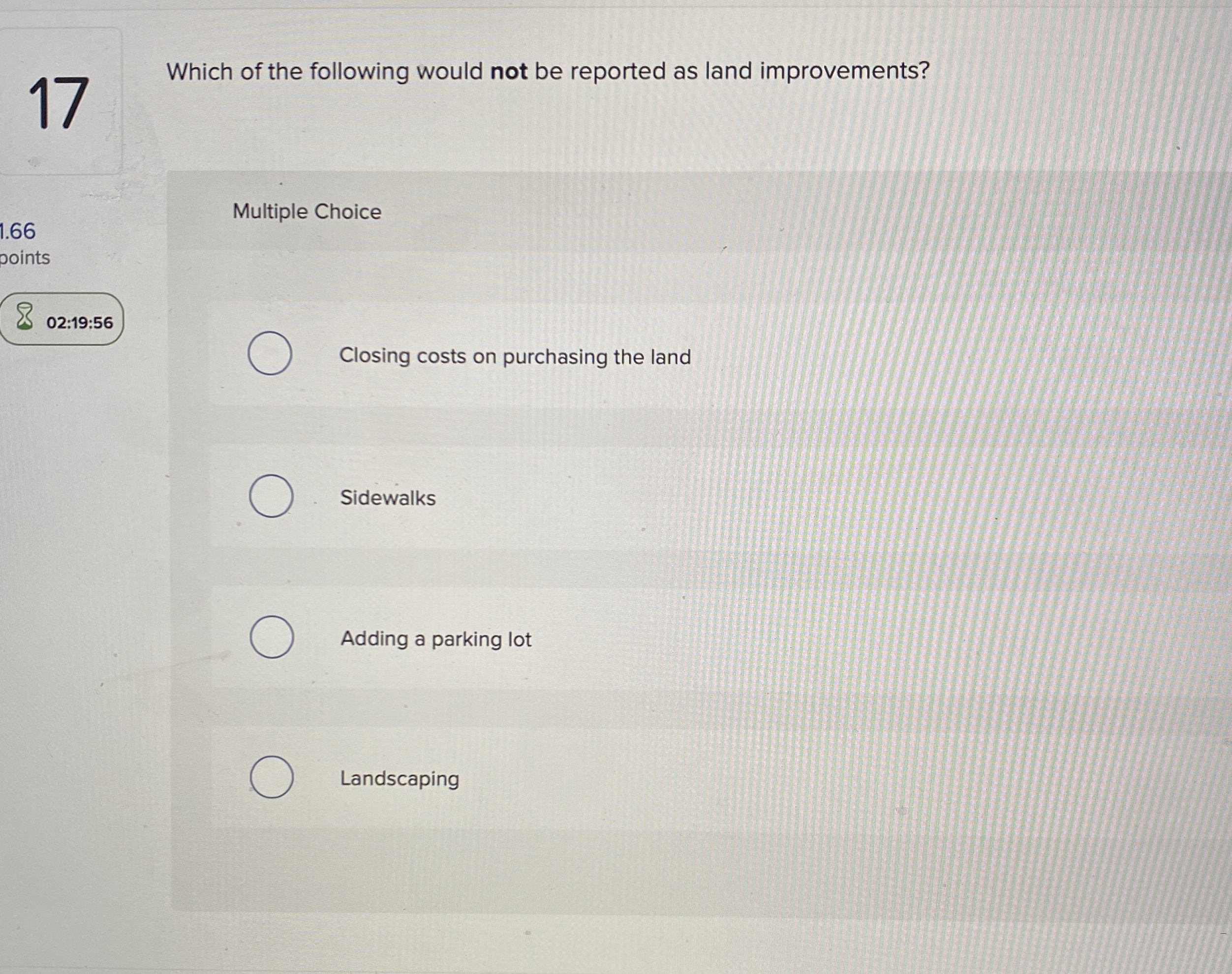 High Quality SOLUTION 17Which of the following would not be reported as ...