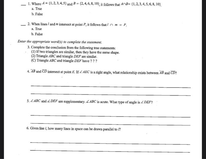 Solved 1. Where 1 = {1,2,3,4,5) And B = {2,4,6,8,10), It | Chegg.com