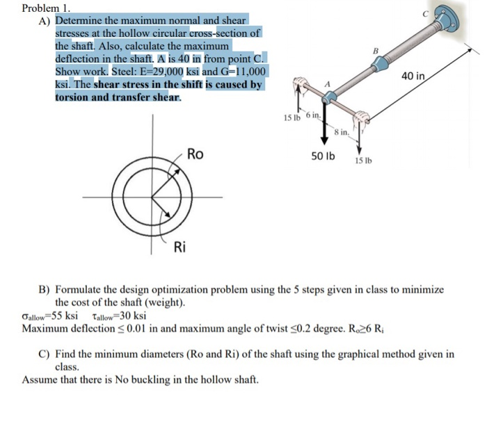 The Maximum Shear Stress Developed In A Beam Of Circular Section Is ...