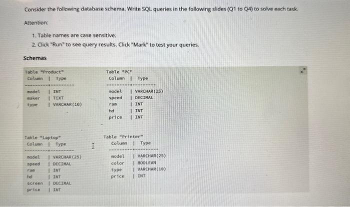 Solved Consider The Following Database Schema. Write SQL | Chegg.com