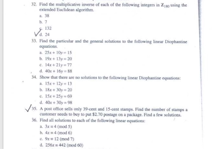 Solved solve only: 32.b , 32.c , 36.a , 36.b , 36.d | Chegg.com