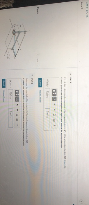 Solved CHW312.7 -2.9 Item 2 Part A ) 28 m e theme of the | Chegg.com