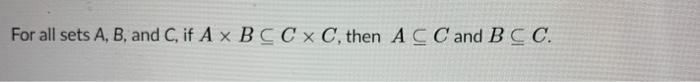 Solved discrete math question: is the statement true or | Chegg.com