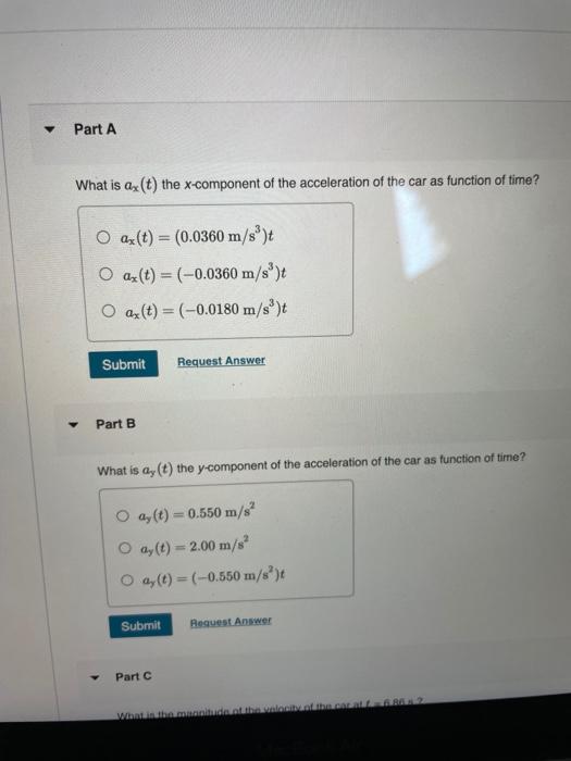 Solved A remotecontrolled car is moving in a vacant parking