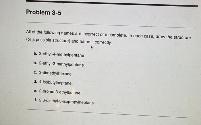 Solved All Of Following Names Are Incorrect Or Incomplete 9568