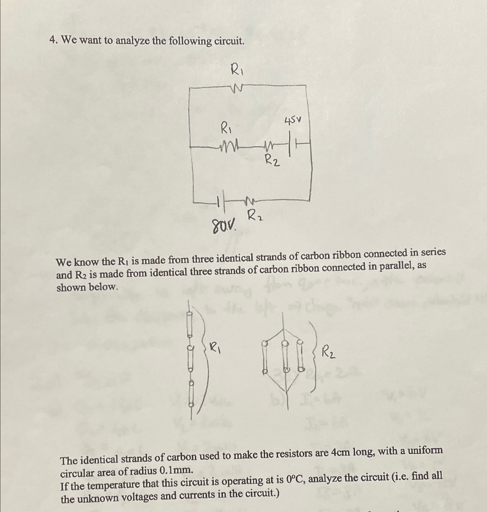 Solved We want to analyze the following circuit.We know the | Chegg.com