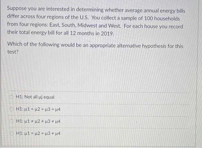 Solved Suppose You Are Interested In Determining Whether | Chegg.com