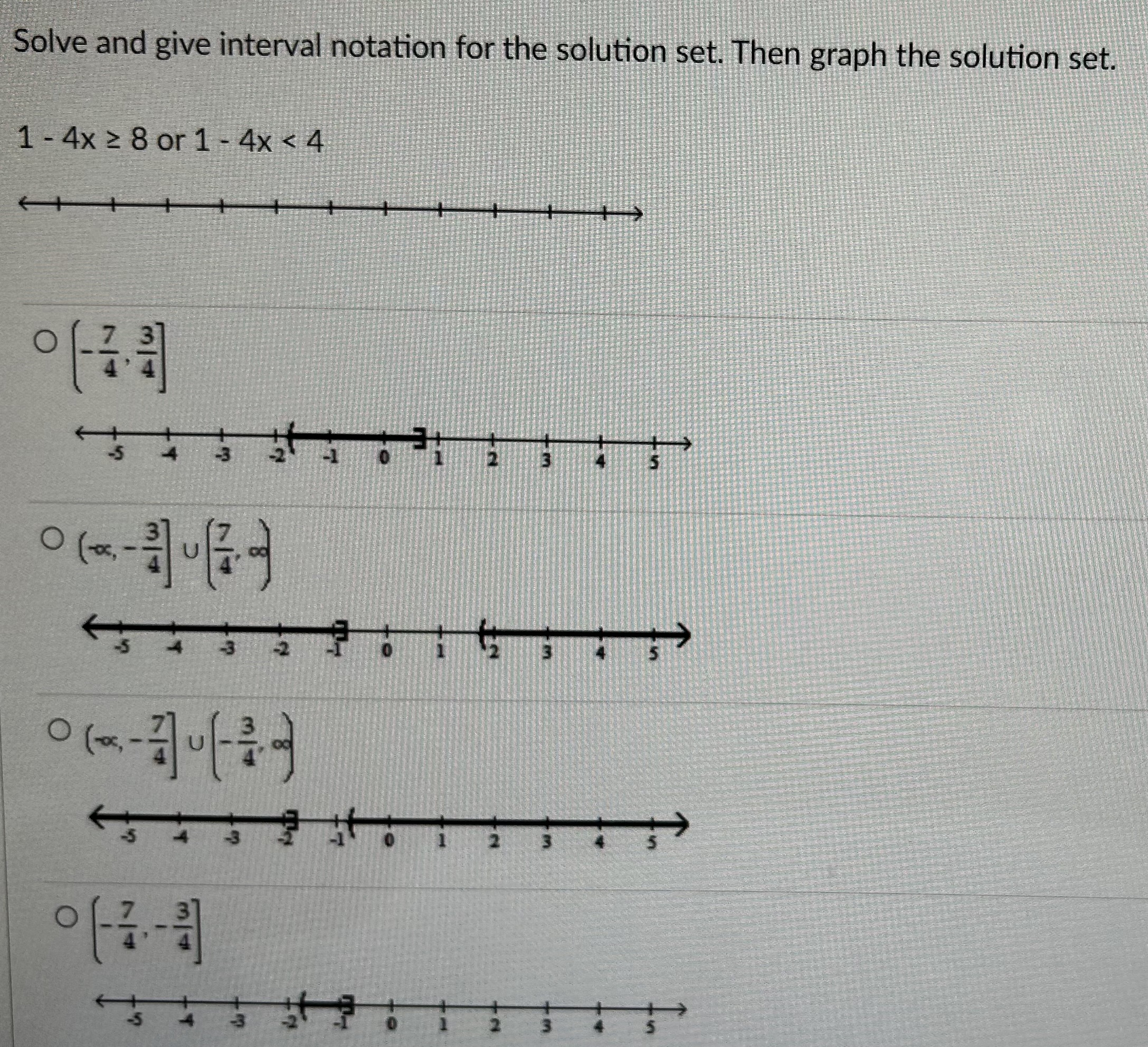 Solution Intervals Solved Solve and give interval notation for the solution | Chegg.com