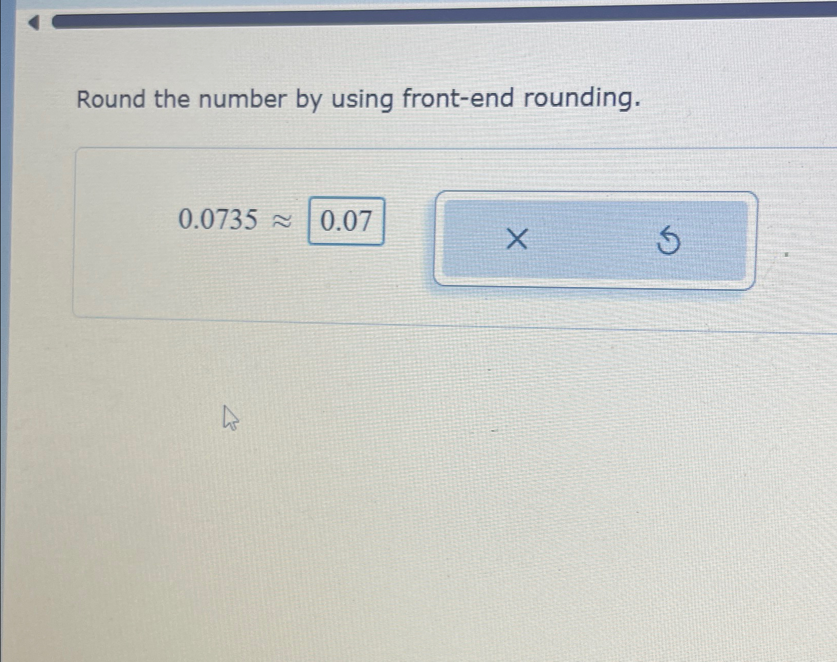 Solved Round the number by using front-end | Chegg.com