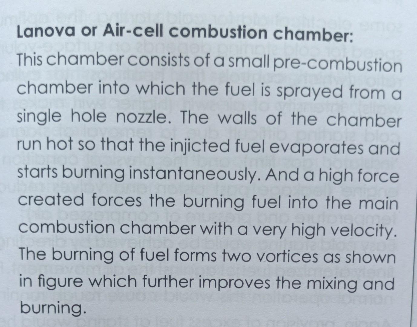 Solved Lanova or Aircell combustion chamber This chamber