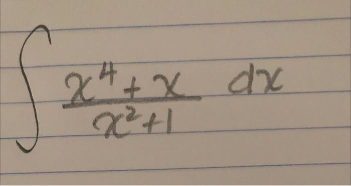 Solved 4 S 24+x dx x²+1 | Chegg.com