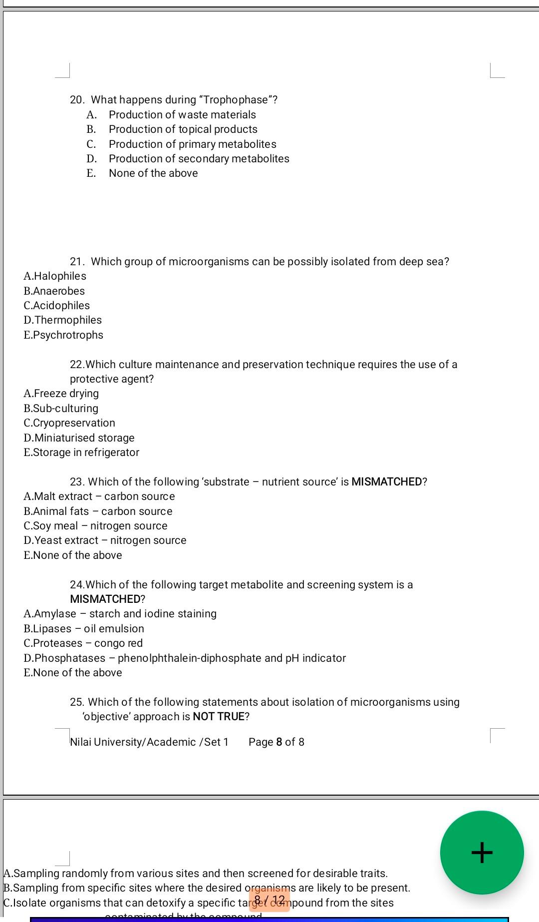 Solved SECTION A: MULTIPLE CHOICE (60 MARKS) Answer ALL | Chegg.com