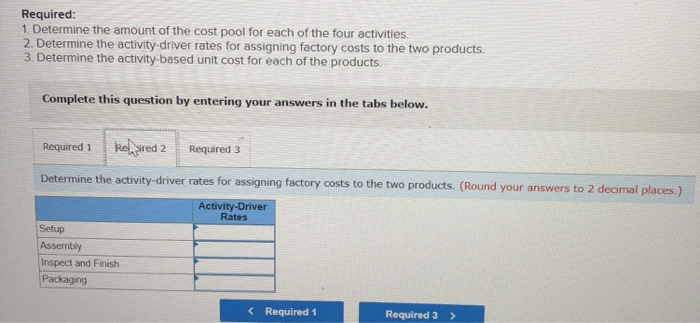 Solved Problem 5-39 Resource and Activity-Based Cost Drivers | Chegg.com