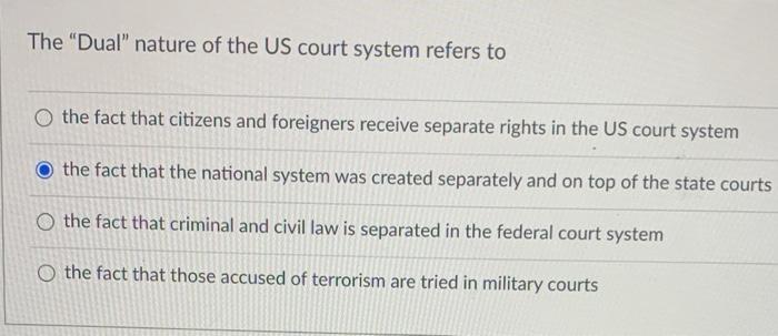 solved-the-dual-nature-of-the-us-court-system-refers-to-o-chegg