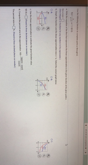 Solved 29 of 40 (24 Compte Use the following function to | Chegg.com