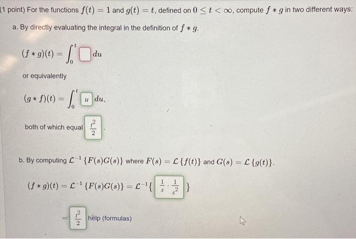 Solved I just need the first part of part a for the | Chegg.com