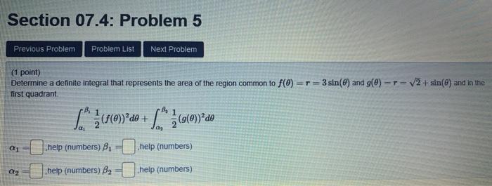 Solved Section 07.4: Problem 5 Previous Problem Problem List | Chegg.com