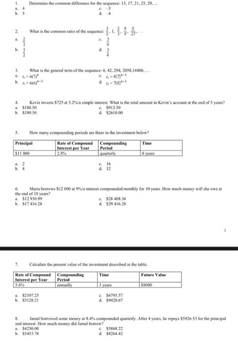 Solved please answer all of the following multiple choice | Chegg.com