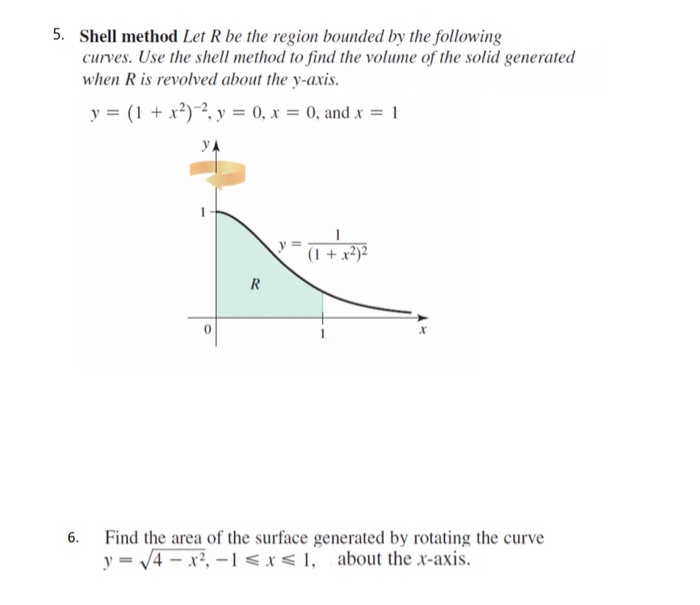 Shell Method Finding R And H Solved 5. Shell method Let R be the region bounded by the | Chegg.com