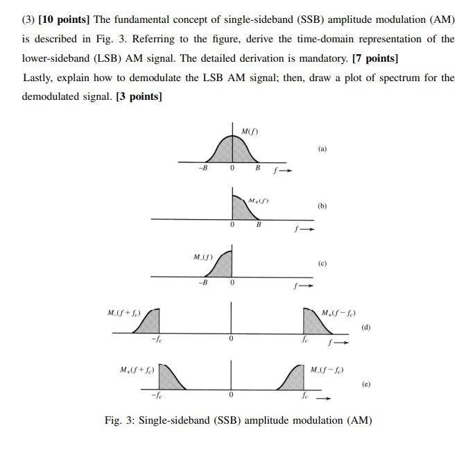 Solved (3) [10 points] The fundamental concept of | Chegg.com