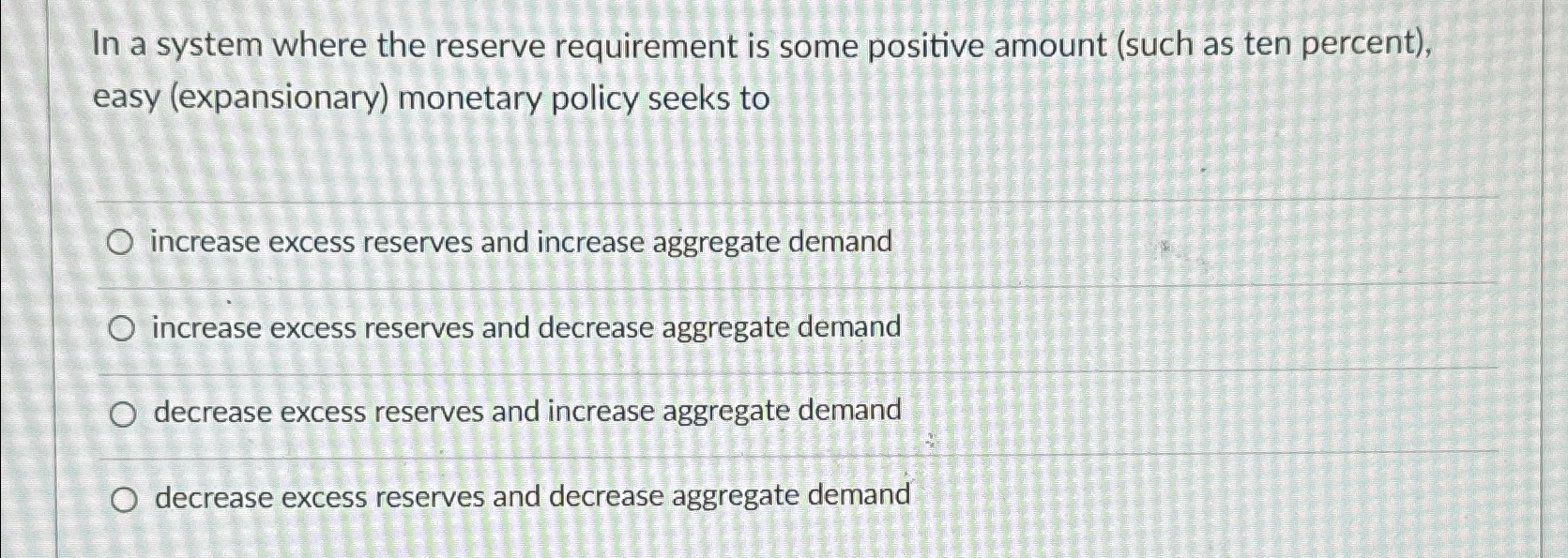 Solved In a system where the reserve requirement is some | Chegg.com
