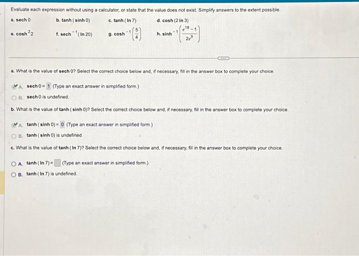 Solved 'Evaluate each expression without using a calculator.