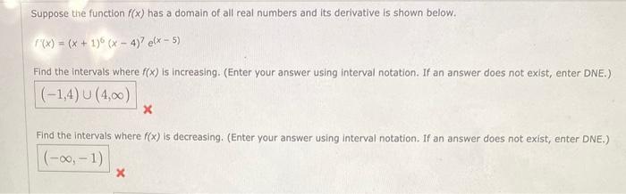 Solved Suppose the function f(x) has a domain of all real | Chegg.com