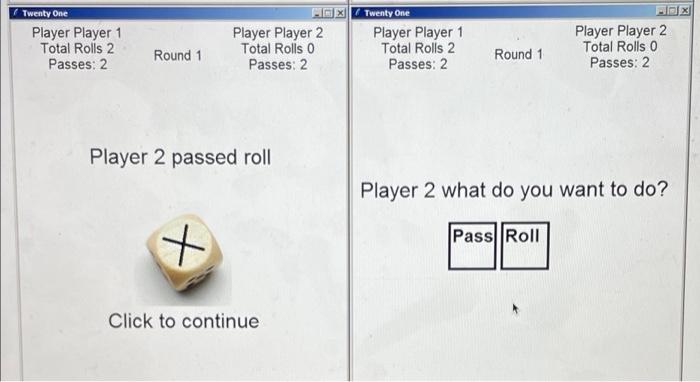 Solved game of 21 using python graphics. this was originnaly | Chegg.com