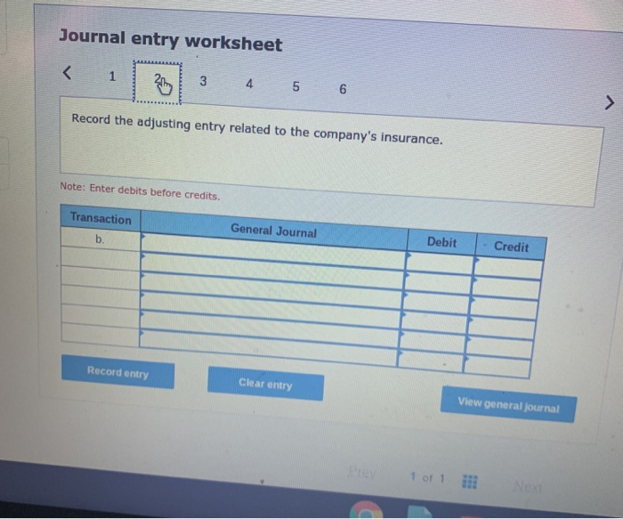 Solved: Journal Entry Worksheet