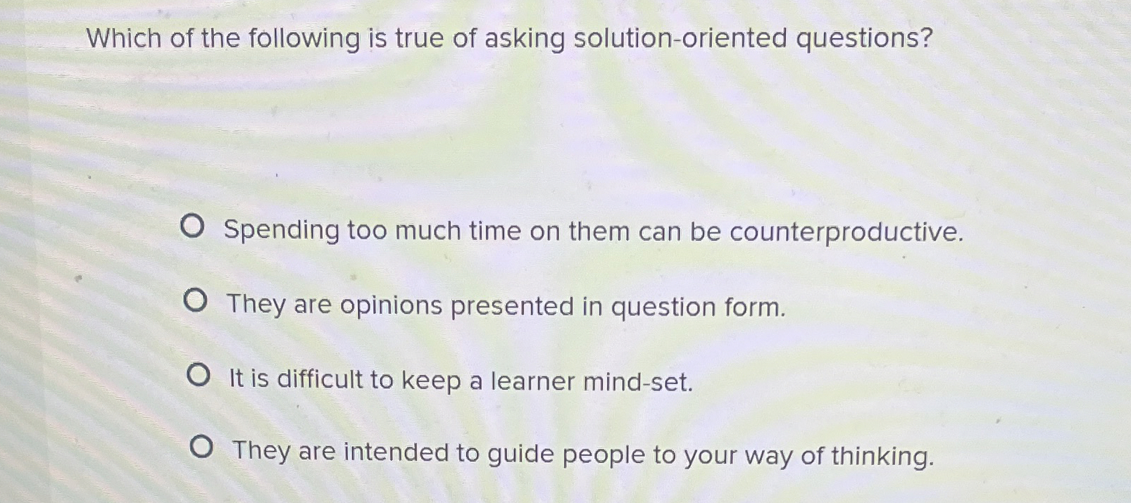 Solved Which of the following is true of asking | Chegg.com