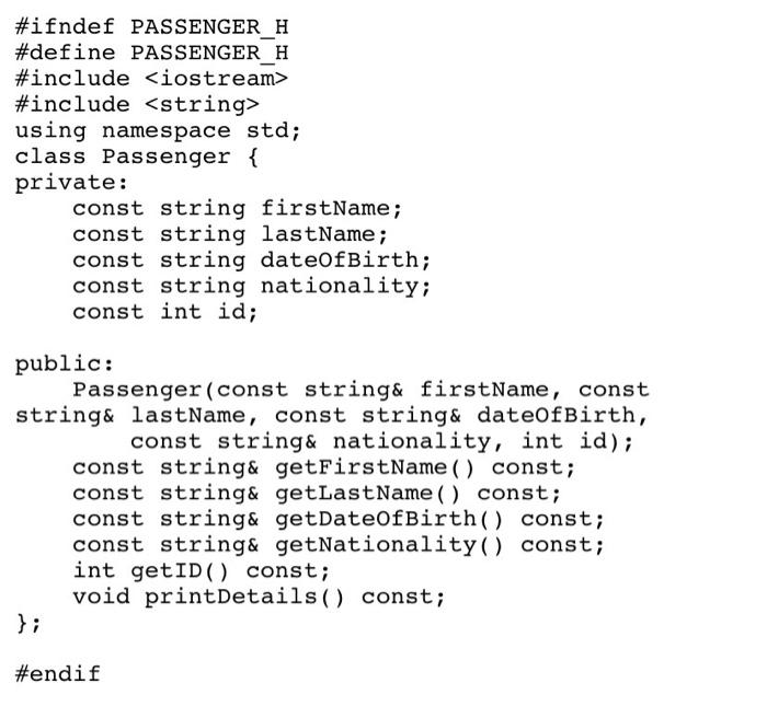 Solved write the code in object oriented programming c++ you | Chegg.com