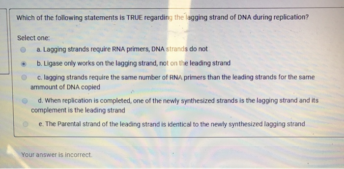 Solved Which Of The Following Statements Is TRUE Regardin