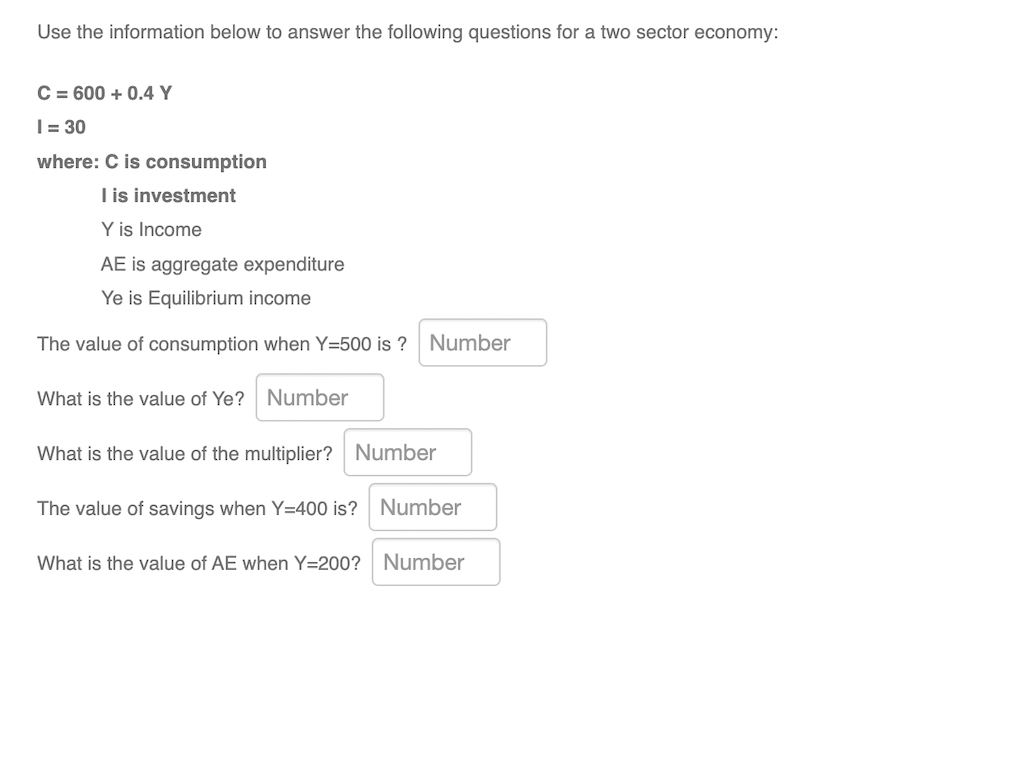 Solved Use the information below to answer the following | Chegg.com