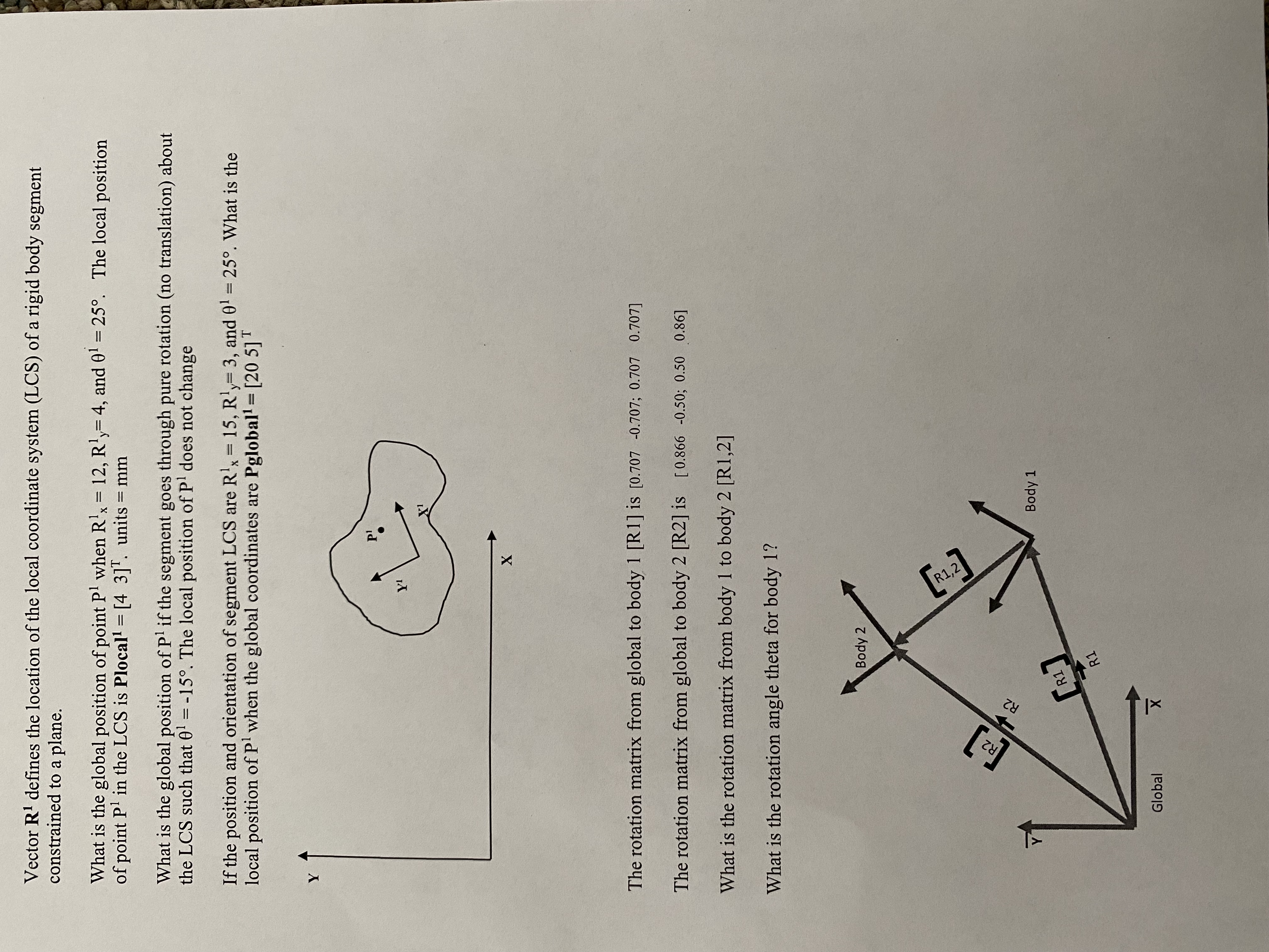 Solved Vector R1 ﻿defines the location of the local | Chegg.com