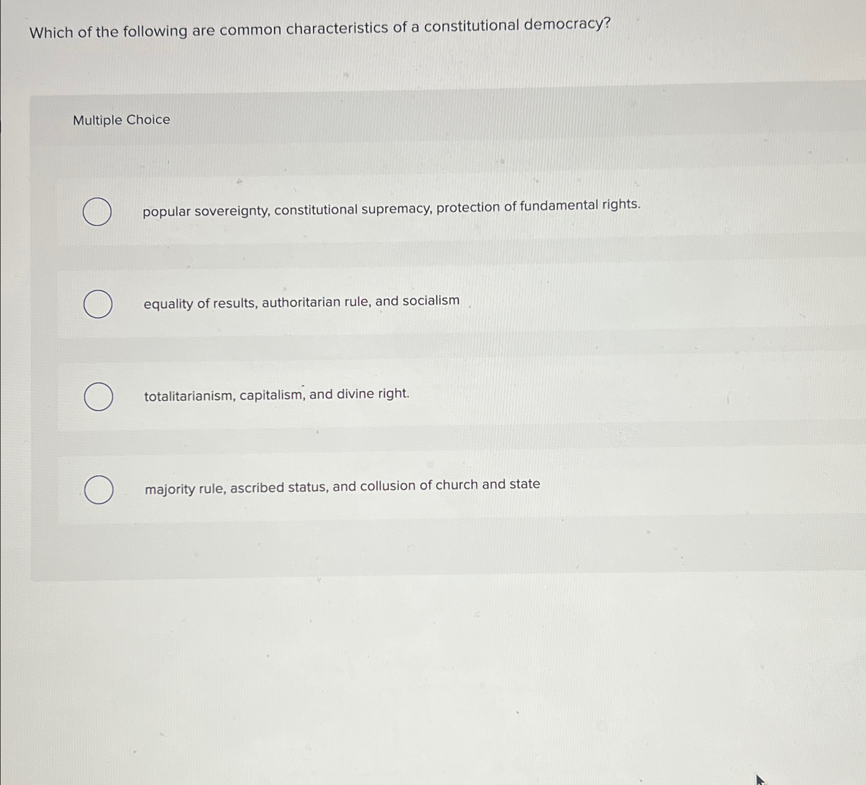 Solved Which of the following are common characteristics of | Chegg.com